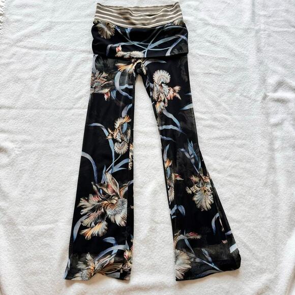 Beate Heymann Street Couture Wide Leg Mesh Pants Size 6 - Picture 2 of 9